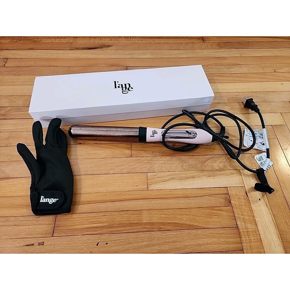 Lange rose gold curling iron wand Pink Used Twice 1.5 Inch
